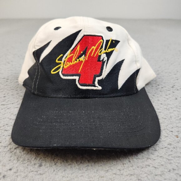 LOGO 7 Other - Vintage Sterling Marling Hat Cap Sharktooth Logo 7 Athletic Black White 90s